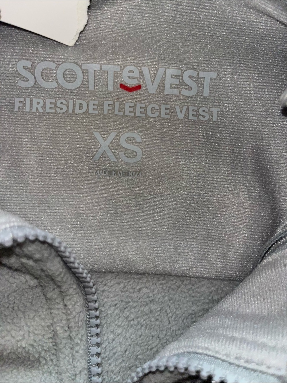 Scottevest Fireside Fleece women’s vest in Ash with hidden pockets - Picture 4 of 5